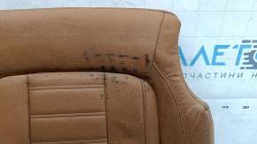 Driver's seat cushion upholstery for BMW 3 G20 19-21, brown COGNAC leather, heated, dry-cleanable