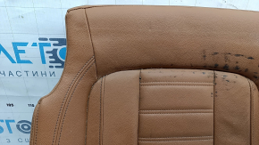 Driver's seat cushion upholstery for BMW 3 G20 19-21, brown COGNAC leather, heated, dry-cleanable