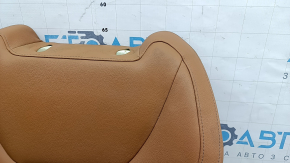 BMW 3 G20 19-21 driver's seat back upholstery, brown COGNAC leather, heated, dry-cleanable, worn
