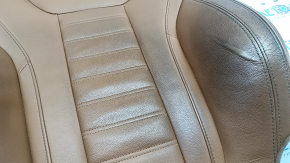 BMW 3 G20 19-21 driver's seat back upholstery, brown COGNAC leather, heated, dry-cleanable, worn