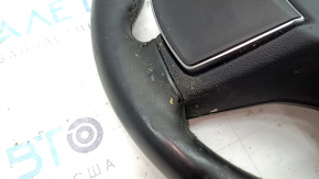 Naked steering wheel BMW 3 G20 19-26 black leather with heating, M Sport, with buttons, paddles, paddles, wiring and vibration motor, dry-cleanable, worn
