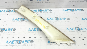 Front pillar trim, right upper BMW X5 F15 14-18, beige OYSTER, for dry cleaning