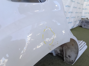 Quarter wing rear right Audi Q7 4L 10-15 sawed off, white, butt