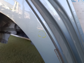 Quarter wing rear right Toyota Prius V 12-17 sawed off with the central pillar, green, after repair, pokes