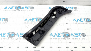 Trunk opening trim right BMW X5 F15 14-18 black, for 3 rows