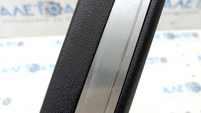 Front left door sill trim BMW X5 F15 14-18 black with chrome insert E-Drive, scratches