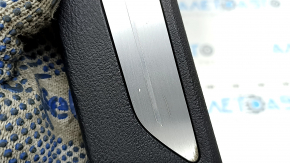 Front left door sill trim BMW X5 F15 14-18 black with chrome insert E-Drive, scratches
