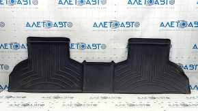 Set of floor mats for BMW X5 F15 14-18 black rubber, for 2 rows, WeatherTech, the covering has come off