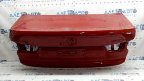 Trunk lid BMW 3 G20 19-26 red A75, in glue, scratches, dents, dented