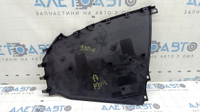 The center console trim, side right, Toyota Prius 30 10-15, is black, the fastening has turned white