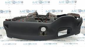 Front dashboard with AIRBAG BMW X5 F15 14-18 leather, black top, brown bottom Dakota, for projection, with backlight, scratch, tear