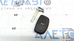 Smart key Hyundai Ioniq 17-19, 4 buttons, scratches, chrome is peeling, the Hold button is worn out