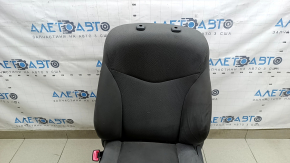Driver's seat for Toyota Prius 30 12-15 with airbag, mechanical, dark gray velour, dry cleanable, creases in fabric