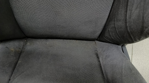Driver's seat for Toyota Prius 30 12-15 with airbag, mechanical, dark gray velour, dry cleanable, creases in fabric