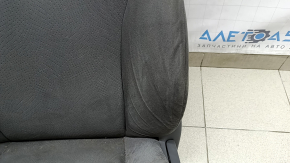Driver's seat for Toyota Prius 30 12-15 with airbag, mechanical, dark gray velour, dry cleanable, creases in fabric