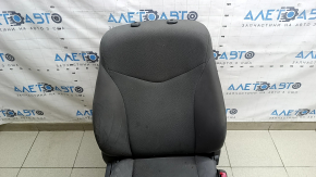 Passenger seat Toyota Prius 30 12-15 with airbag, mechanical, dark gray velour, dry cleanable