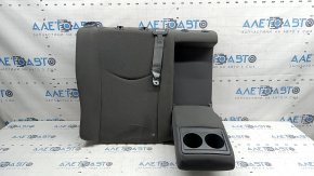 Rear seat backrest, 2nd row, right, Toyota Prius 30 10-15, dark gray velour, with belt and armrest, back side for dry cleaning