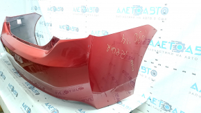 Rear bumper bare Toyota Prius 30 10-15 red, cracked fasteners