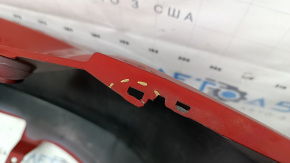 Rear bumper bare Toyota Prius 30 10-15 red, cracked fasteners