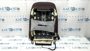 BMW X5 F15 14-18 passenger seat back upholstery, brown Dakota MOKKA leather, heated, ready to clean