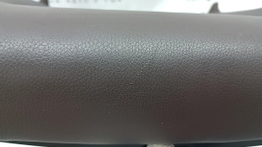 Driver's seat cushion upholstery BMW X5 F15 14-18, brown Dakota MOKKA leather, heated, cracked, scratches