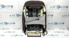 BMW X5 F15 14-18 driver's seat back upholstery, brown Dakota leather, heated