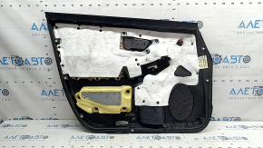 Door trim, front right card, Toyota Prius 30 10-15, black, gray fabric insert, dry cleanable, scratches