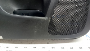 Door trim, front left card, Toyota Prius 30 10-15, black with dark gray insert, fabric, dry cleanable