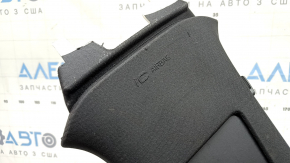 Upper right center pillar trim, Volvo XC90 16-26, black, dry cleanable, worn