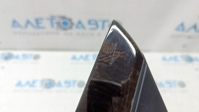 Door trim molding, rear left card, BMW X5 F15 14-18, chrome, with plug, dark wood gloss, worn