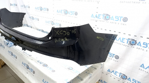 Rear bumper bare upper part Volvo XC90 16-19 for auto parking, black, scratches