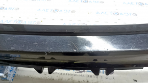 Rear bumper bare upper part Volvo XC90 16-19 for auto parking, black, scratches