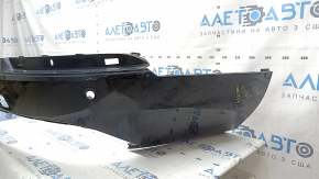 Rear bumper bare lower part Volvo XC90 16-23 for parking sensors, black, broken mount
