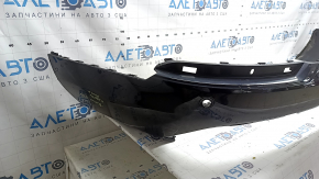 Rear bumper bare lower part Volvo XC90 16-23 for parking sensors, black, broken mount