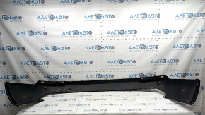 Rear bumper bare lower part Volvo XC90 16-23 for parking sensors, black, broken mount