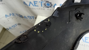 Rear bumper bare lower part Volvo XC90 16-23 for parking sensors, black, broken mount