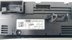 Climate control Audi A6 C7 16-18 for 4 zones with heated seats