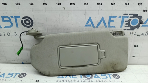 Left sun visor Volvo XC90 16-26 gray with backlight, without hook, dry cleanable