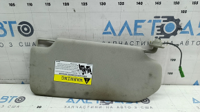 Left sun visor Volvo XC90 16-26 gray with backlight, without hook, dry cleanable