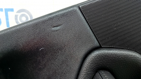 Door trim, rear right card, Volvo XC90 16-24, black leather, black leather armrest, with handle, without curtain, with buttons, scratches, needs dry cleaning, tear
