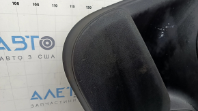 Door trim, rear right card, Volvo XC90 16-24, black leather, black leather armrest, with handle, without curtain, with buttons, scratches, needs dry cleaning, tear