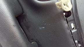 Door trim, rear right card, Volvo XC90 16-24, black leather, black leather armrest, with handle, without curtain, with buttons, scratches, needs dry cleaning, tear
