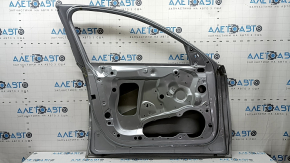 Bare front left door Audi A6 C7 12-18 silver LZ7G, painted 0.2, dented, cracked