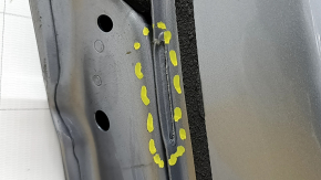 Bare front left door Audi A6 C7 12-18 silver LZ7G, painted 0.2, dented, cracked