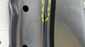 Bare front left door Audi A6 C7 12-18 silver LZ7G, painted 0.2, dented, cracked