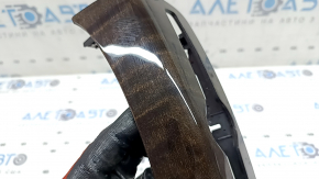 Volvo XC90 16-23 lower central dashboard trim, birch wood, gloss, scratches