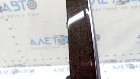 Right front panel trim Volvo XC90 16-23, birch wood, glossy, with backlight, scratches