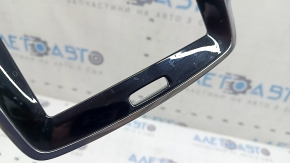 Front panel trim, monitor frame, Volvo XC90 16-25, black gloss, scratches