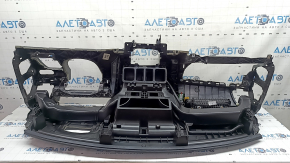 Torpedo front panel with AIRBAG Volvo XC90 16-25 type 1, black, with simple projection