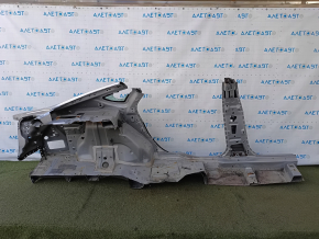 Quarter wing rear left Ford Fusion mk5 13-20 sawed off with central pillar, silver, dented